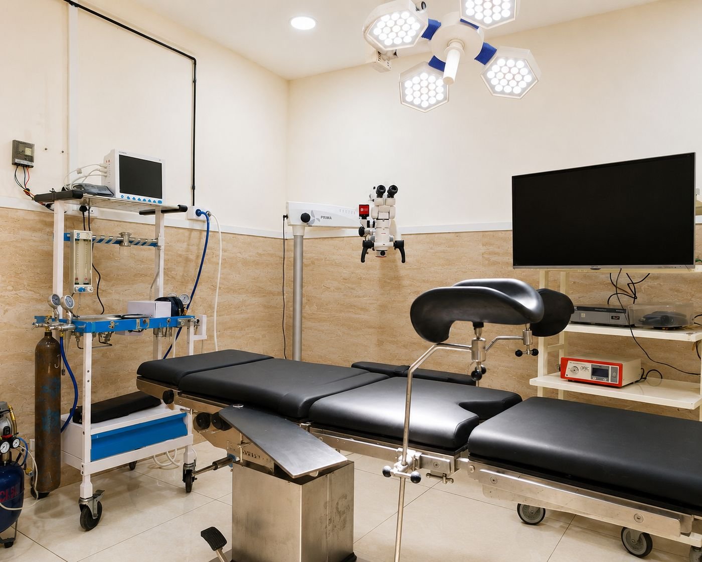 Sterile modular operation theatre for endourology and microsurgery at RAMS Andrology & Urology Centre, Hanamkonda